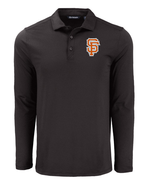 San Francisco Giants City Connect Cutter & Buck Coastline Epic Comfort Eco Recycled Mens Long Sleeve Polo BL_MANN_HG 1