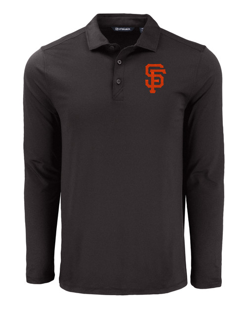 San Francisco Giants Cutter & Buck Coastline Epic Comfort Eco Recycled Mens Long Sleeve Polo BL_MANN_HG 1