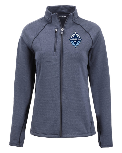 Vancouver Whitecaps FC Cutter & Buck Peshastin Fleece Recycled Womens Full Zip Jacket NVH_MANN_HG 1