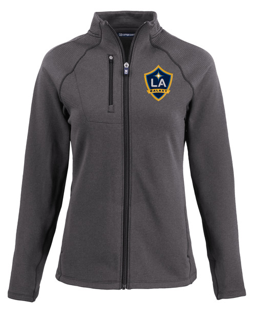 LA Galaxy Cutter & Buck Peshastin Fleece Recycled Womens Full Zip Jacket BLH_MANN_HG 1
