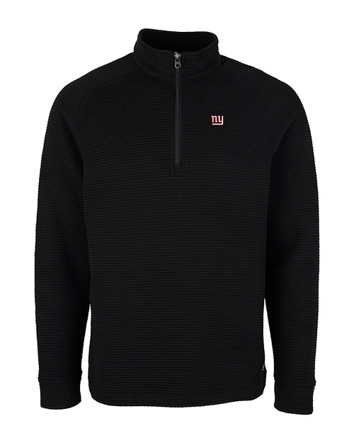 New York Giants Cutter & Buck Big & Tall Coastal Half-Zip Black Mannequin