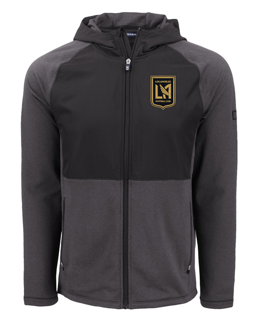 LAFC Cutter & Buck Peshastin Fleece Recycled Mens Hybrid Jacket BLH_MANN_HG 1