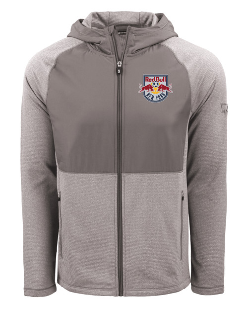 New York Red Bulls Cutter & Buck Peshastin Fleece Recycled Mens Hybrid Jacket EGH_MANN_HG 1