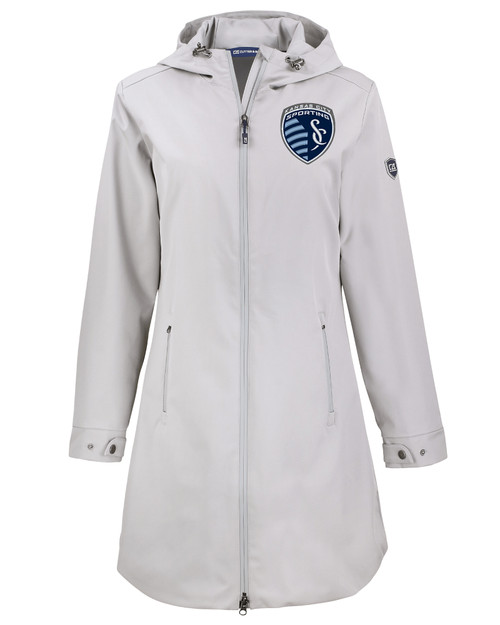Sporting Kansas City Cutter & Buck Camano Everyday Stretch Recycled Womens Water Resistant Jacket POL_MANN_HG 1