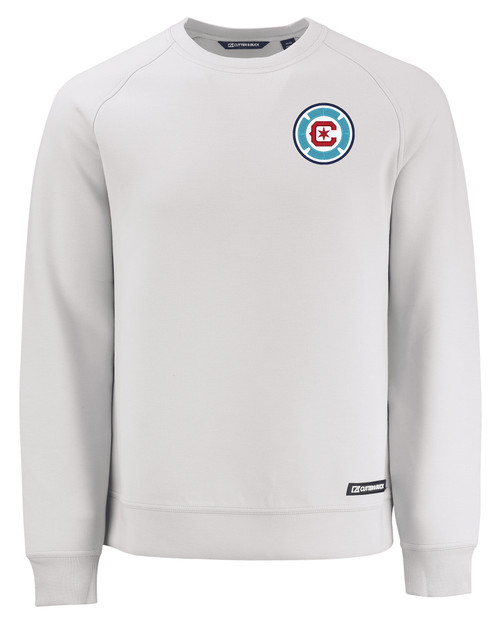 Chicago Fire FC Cutter & Buck Roam Recycled Crew Neck Mens Pullover SLI_MANN_HG 1