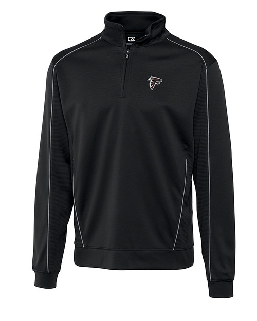 Atlanta Falcons Cutter & Buck Big & Tall DryTec Edge Half Zip Black Mannequin