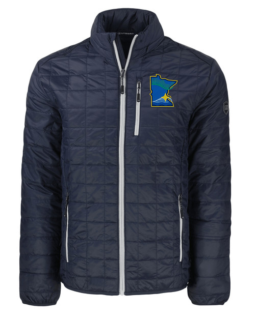 Minnesota Twins City Connect Cutter & Buck Rainier PrimaLoft®  Mens Big and Tall Eco Insulated Puffer Jacket DNSV_MANN_HG 1