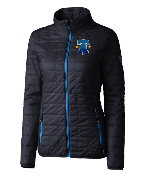 Philadelphia Phillies City Connect Cutter & Buck Rainier PrimaLoft®  Womens Eco Insulated Full Zip Puffer Jacket DN_MANN_HG 1