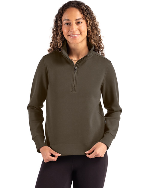 Cutter & Buck Roam Recycled Womens Quarter Zip Pullover PLO_PRO_HG 