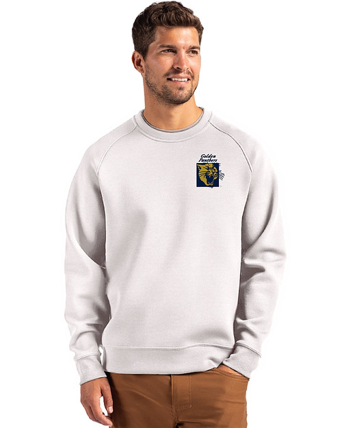 FIU Panthers College Vault Cutter & Buck Roam Recycled Crew Neck Mens Pullover SLI_PRO_HG 