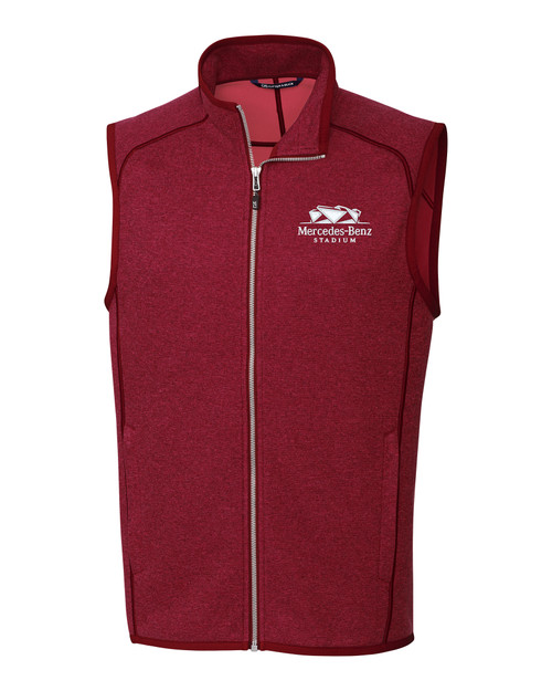 Mercedes-Benz Stadium Cutter & Buck Mainsail Sweater-Knit Mens Full Zip Vest CRH_MANN_HG 1