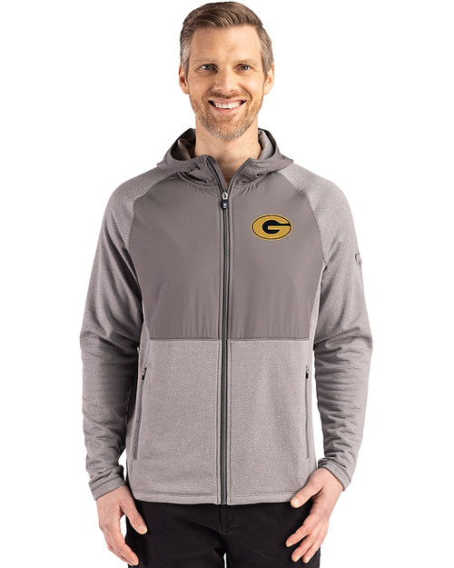 Grambling Tigers Cutter & Buck Peshastin Fleece Recycled Mens Hybrid Jacket EGH_PRO_HG 