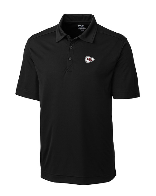 Kansas City Chiefs Cutter & Buck Northgate CB DryTec Short Sleeve Mens Polo Black Mannequin