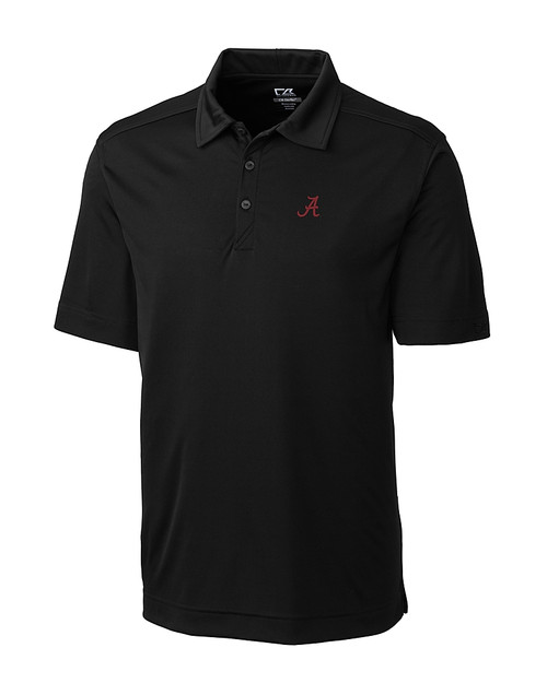 Alabama Crimson Tide Cutter & Buck Northgate CB DryTec Short Sleeve Mens Polo Black Mannequin