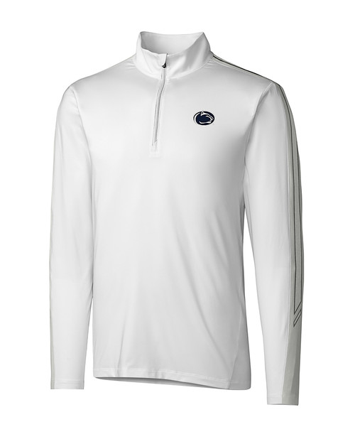 Penn State Nittany Lions Cutter & Buck Pennant Sport Half Zip White Mannequin