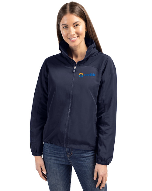 Seafair 91���� Charter Eco Recycled Womens Full-Zip Jacket Navy Blue Front