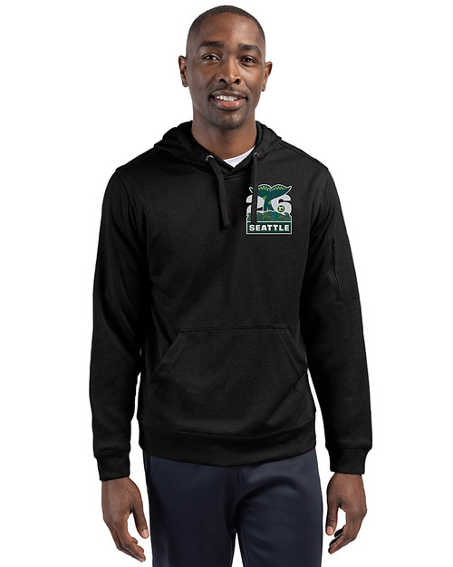 2026 Seattle FIFA World Cup Clique Lift Eco Performance Unisex Pullover Hoodie Sweatshirt Black Front