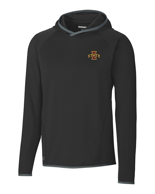 Iowa State Cyclones Cutter & Buck Mens Traverse Hoodie Black Mannequin