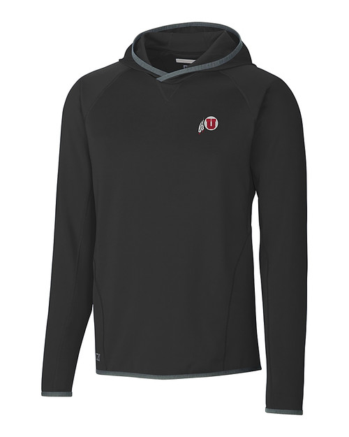 Utah Utes Cutter & Buck Mens Traverse Hoodie Black Mannequin