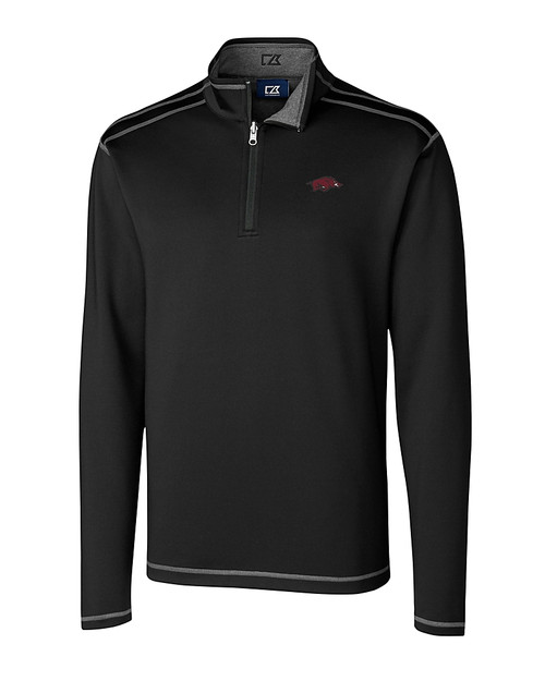 Arkansas Razorbacks Cutter & Buck Evergreen Reversible Mens Overknit Black Mannequin
