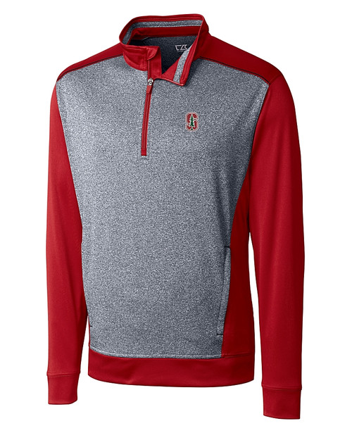 Stanford Cardinal  Cutter & Buck Big & Tall Replay Half Zip CDR_MANN_HG 