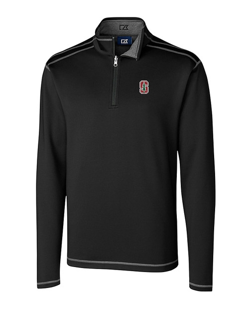 Stanford Cardinal  Cutter & Buck Evergreen Reversible Mens Overknit Black Mannequin