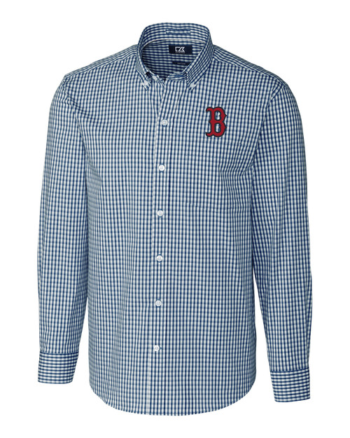 Boston Red Sox Stretch Gingham Shirt LYN_MANN_HG 1