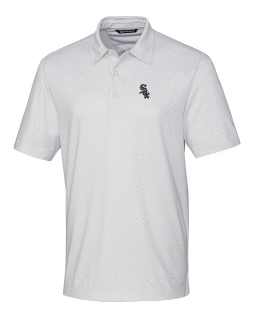 Chicago White Sox Cutter & Buck Pike Double Dot Print Stretch Mens Polo