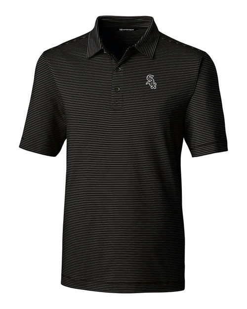 Boston Red Sox Cutter & Buck Forge Pencil Stripe Stretch Polo - White