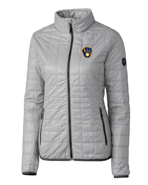 Milwaukee Brewers Ladies' Rainier Jacket POL_MANN_HG 1