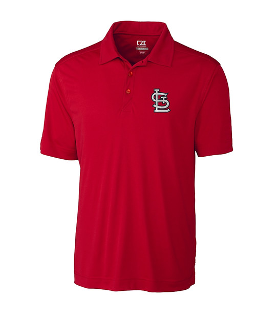 St. Louis Cardinals- Cutter & Buck Northgate CB DryTec Short Sleeve Mens Polo Cardinal Red Mannequin