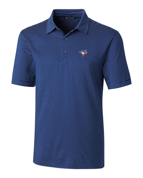 Toronto Blue Jays Big & Tall Forge Polo Pencil Stripe TBL_MANN_HG 1