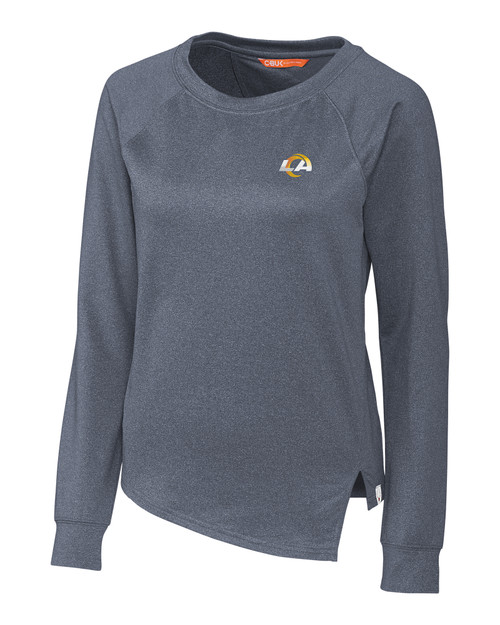 NFL Los Angeles Rams Embroidered Womens Crewneck Sweatshirt - BLUE