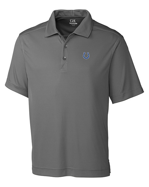 Indianapolis Colts Cutter & Buck Northgate CB DryTec Short Sleeve Big & Tall Polo Elemental Grey Mannequin