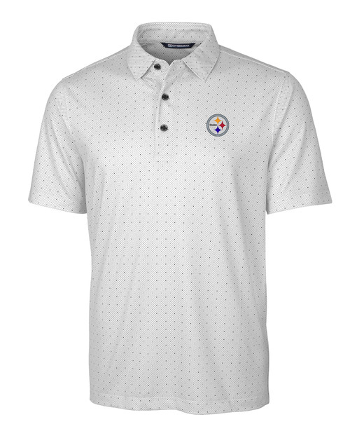 Pittsburgh Steelers Big & Tall Pike Polo Double Dot Print CC_MANN_HG 1