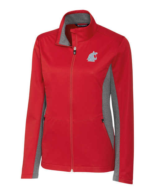 Washington State Cougars Ladies' Navigate Softshell Jacket CDR_MANN_HG 1