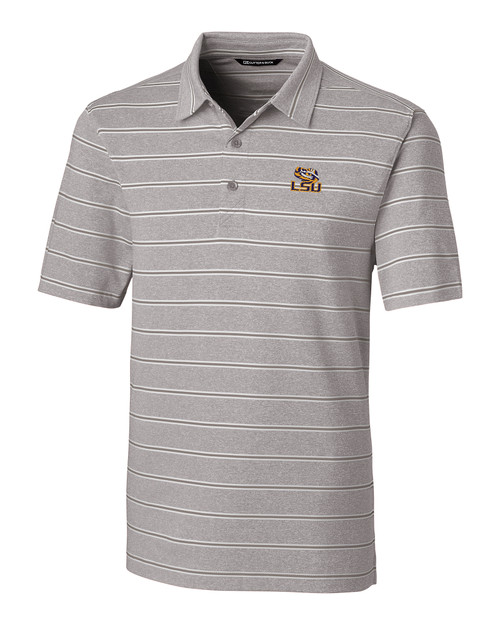 LSU Tigers Forge Polo Heather Stripe POL_MANN_HG 1