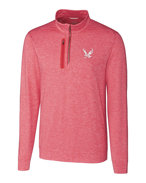 Eastern Washington Eagles Cutter & Buck Stealth Heathered Quarter Zip Mens Pullover CDR_MANN_HG 