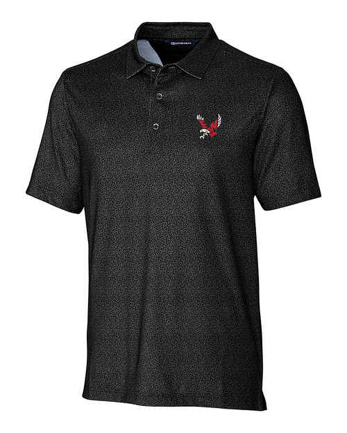 Eastern Washington Eagles Cutter & Buck Pike Micro Floral Print Stretch Mens Polo BL_MANN_HG 