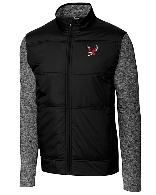 Eastern Washington Eagles Cutter & Buck Stealth Hybrid Quilted Mens Full Zip Windbreaker Jacket BL_MANN_HG 