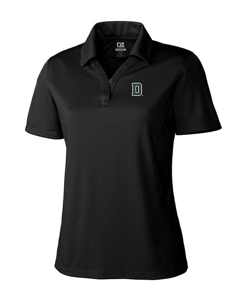 Dartmouth Big Green Cutter & Buck Genre Textured Solid Womens Polo Black Mannequin