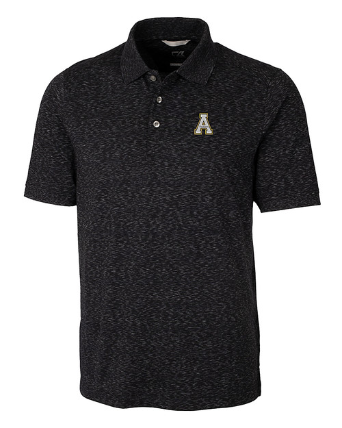 Appalachian State Mountaineers Cutter & Buck Advantage Tri-Blend Space Dye Mens Polo DKB_MANN_HG 