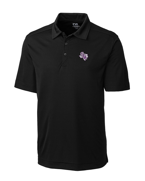 Stephen F Austin Lumberjacks Cutter & Buck Northgate CB DryTec Short Sleeve Big & Tall Polo BL_MANN_HG 