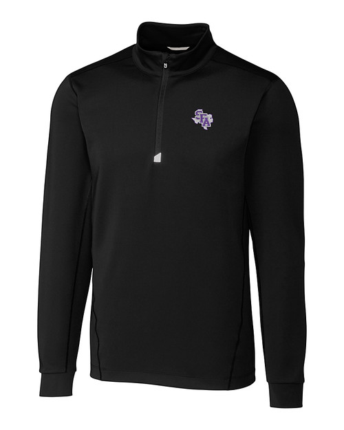 Stephen F Austin Lumberjacks Cutter & Buck Traverse Stretch Eco Quarter Zip Mens Big and Tall Pullover BL_MANN_HG 