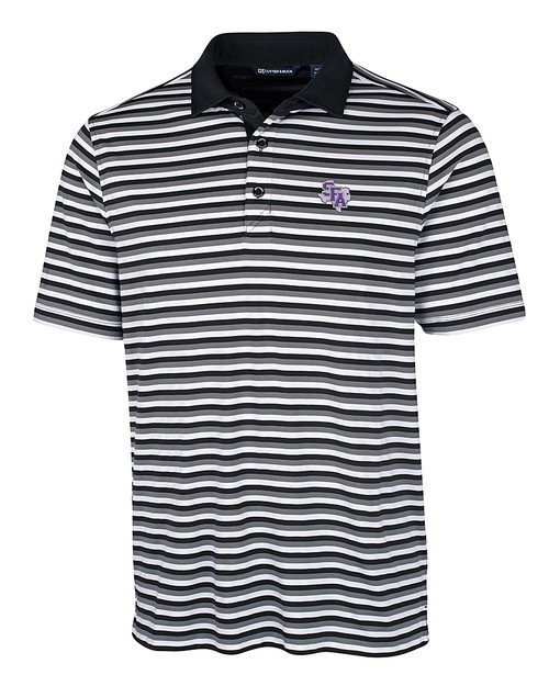 Stephen F Austin Lumberjacks Cutter & Buck Big & Tall Forge Polo Multi Stripe BL_MANN_HG 