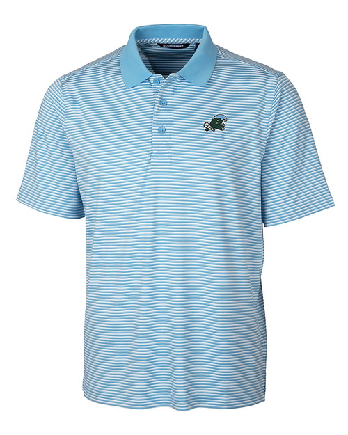 Tulane Green Wave Cutter & Buck Forge Tonal Stripe Stretch Mens Polo ALS_MANN_HG 