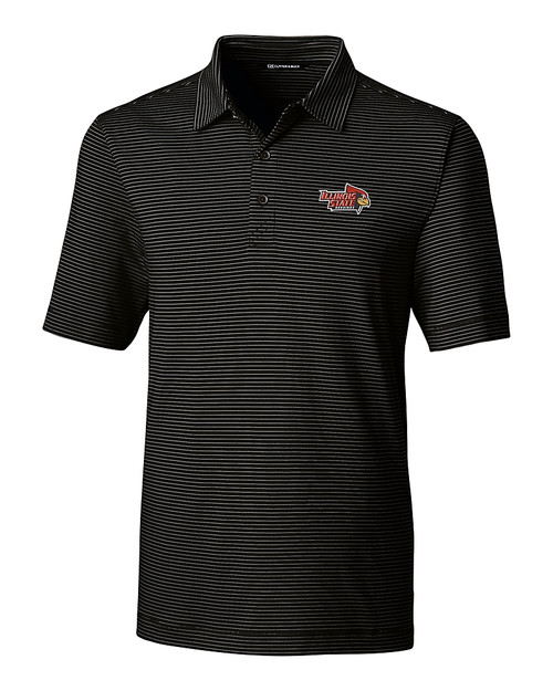 Illinois State Redbirds Cutter & Buck Forge Pencil Stripe Stretch Mens Polo BL_MANN_HG 