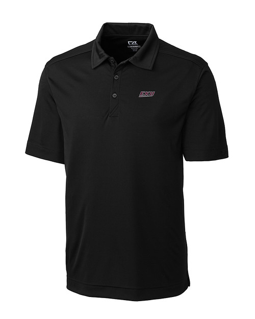 Eastern Kentucky Colonels Cutter & Buck Northgate CB DryTec Short Sleeve Mens Polo Black Mannequin