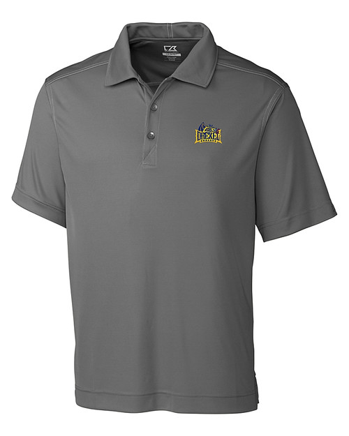 Drexel Dragons Cutter & Buck Northgate CB DryTec Short Sleeve Mens Polo Elemental Grey Mannequin