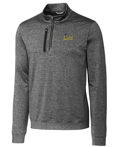 Drexel Dragons Cutter & Buck Stealth Heathered Mens Big and Tall  Quarter Zip Pullover EG_MANN_HG 